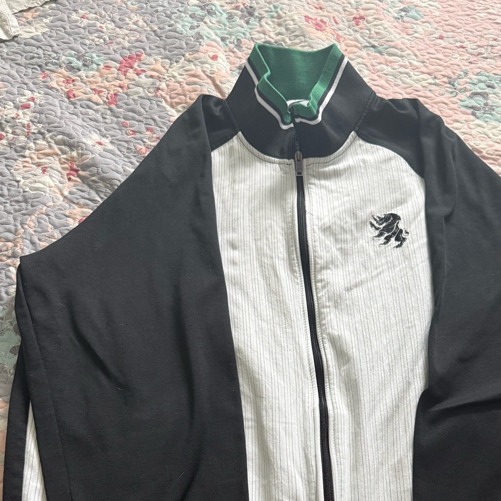 Ecko Unlimited Black and Green Jacket